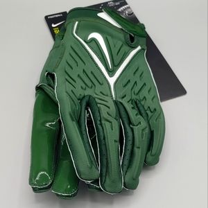 Rare Size Nike SuperBad Football Wide Receiver Gloves Size 4XL Green White New